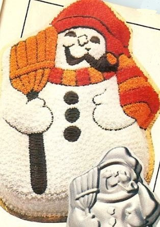 Frosty snowman shaped cake Toronto